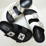 日本製 ダブルビジュー フラットサンダル 痛くない 柔らかい | SHOE FANTASY | 詳細画像20