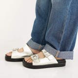 日本製 ダブルビジュー フラットサンダル 痛くない 柔らかい | SHOE FANTASY | 詳細画像38