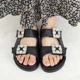 日本製 ダブルビジュー フラットサンダル 痛くない 柔らかい | SHOE FANTASY | 詳細画像24