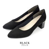 black | 日本製 ポインテッドトゥパンプス レディース | SHOE FANTASY