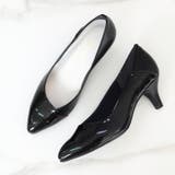 日本製 異素材切り替え デザインカットパンプス 晴雨兼用 レイン | SHOE FANTASY | 詳細画像11 