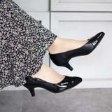 日本製 異素材切り替え デザインカットパンプス 晴雨兼用 レイン | SHOE FANTASY | 詳細画像6 