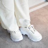 厚底 レースアップ シューズ ダッドスニーカー ボリュームソール | SHOE FANTASY | 詳細画像17 
