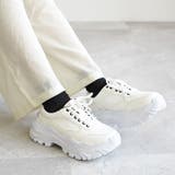 厚底 レースアップ シューズ ダッドスニーカー ボリュームソール | SHOE FANTASY | 詳細画像18 