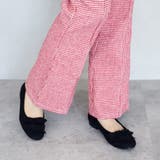 日本製 ラウンドトゥ フリル バレエパンプス ローヒール 幅広 | SHOE FANTASY | 詳細画像11
