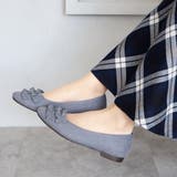日本製 ラウンドトゥ フリル バレエパンプス ローヒール 幅広 | SHOE FANTASY | 詳細画像18