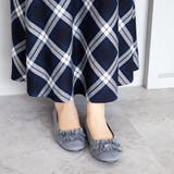 日本製 ラウンドトゥ フリル バレエパンプス ローヒール 幅広 | SHOE FANTASY | 詳細画像19