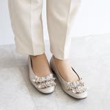 日本製 ラウンドトゥ フリル バレエパンプス ローヒール 幅広 | SHOE FANTASY | 詳細画像26