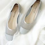 日本製 ラウンドトゥ メッシュ チュール パンプス フラット | SHOE FANTASY | 詳細画像26 