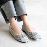 日本製 ラウンドトゥ メッシュ チュール パンプス フラット | SHOE FANTASY | 詳細画像29 