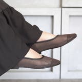 日本製 ラウンドトゥ メッシュ チュール パンプス フラット | SHOE FANTASY | 詳細画像34 