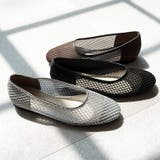 日本製 ラウンドトゥ メッシュ チュール パンプス フラット | SHOE FANTASY | 詳細画像17 