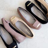 日本製 スクエアトゥ モチーフ付き フラットパンプス 晴雨兼用 レイン | SHOE FANTASY | 詳細画像6 