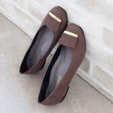 日本製 スクエアトゥ モチーフ付き フラットパンプス 晴雨兼用 レイン | SHOE FANTASY | 詳細画像15 