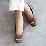 日本製 スクエアトゥ モチーフ付き フラットパンプス 晴雨兼用 レイン | SHOE FANTASY | 詳細画像17 