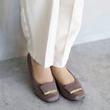 日本製 スクエアトゥ モチーフ付き フラットパンプス 晴雨兼用 レイン | SHOE FANTASY | 詳細画像18 