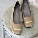 日本製 スクエアトゥ モチーフ付き フラットパンプス 晴雨兼用 レイン | SHOE FANTASY | 詳細画像23 