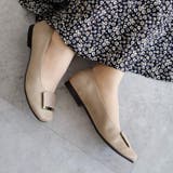 日本製 スクエアトゥ モチーフ付き フラットパンプス 晴雨兼用 レイン | SHOE FANTASY | 詳細画像24 