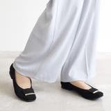 日本製 スクエアトゥ モチーフ付き フラットパンプス 晴雨兼用 レイン | SHOE FANTASY | 詳細画像11 