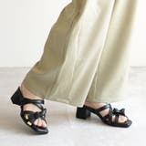 日本製 クロスベルト リボン ミュールサンダル | SHOE FANTASY | 詳細画像28 