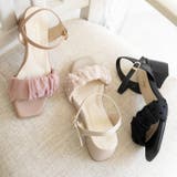 日本製  レースギャザー ストラップサンダル | SHOE FANTASY | 詳細画像17 