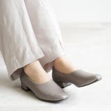 スクエアトゥブーティーパンプス 晴雨兼用 幅広 | SHOE FANTASY | 詳細画像45