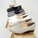 スクエアトゥブーティーパンプス 晴雨兼用 幅広 | SHOE FANTASY | 詳細画像16