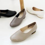 スクエアトゥブーティーパンプス 晴雨兼用 幅広 | SHOE FANTASY | 詳細画像17