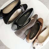 日本製 ベロアリボン ヒール バレエパンプス 晴雨兼用 レイン | SHOE FANTASY | 詳細画像4 