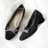 日本製 ベロアリボン ヒール バレエパンプス 晴雨兼用 レイン | SHOE FANTASY | 詳細画像15 