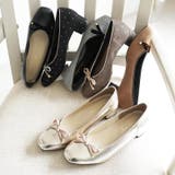 日本製 ベロアリボン ヒール バレエパンプス 晴雨兼用 レイン | SHOE FANTASY | 詳細画像6 