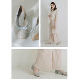 日本製 スクエアトゥ レースチュール パンプス リボン | SHOE FANTASY | 詳細画像5