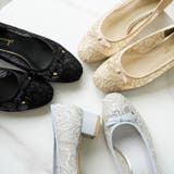 日本製 スクエアトゥ レースチュール パンプス リボン | SHOE FANTASY | 詳細画像17