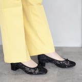 日本製 スクエアトゥ レースチュール パンプス リボン | SHOE FANTASY | 詳細画像26