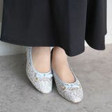 日本製 スクエアトゥ レースチュール パンプス リボン | SHOE FANTASY | 詳細画像40
