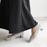 日本製 スクエアトゥ レースチュール パンプス リボン | SHOE FANTASY | 詳細画像43