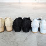 日本製 スクエアトゥ レースチュール パンプス リボン | SHOE FANTASY | 詳細画像22