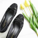 日本製 スクエアトゥ レースチュール パンプス リボン | SHOE FANTASY | 詳細画像23
