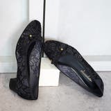 日本製 スクエアトゥ レースチュール パンプス リボン | SHOE FANTASY | 詳細画像24