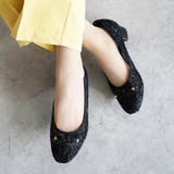 日本製 スクエアトゥ レースチュール パンプス リボン | SHOE FANTASY | 詳細画像25