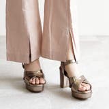 日本製 クロスストラップ プラットフォーム サンダル | SHOE FANTASY | 詳細画像39 