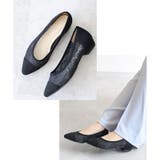 日本製 ポインテッド チュールパンプス 2.5cmヒール 花柄 水玉 合皮 | SHOE FANTASY | 詳細画像15 