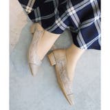 日本製 ポインテッド チュールパンプス 2.5cmヒール 花柄 水玉 合皮 | SHOE FANTASY | 詳細画像18 