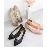 日本製 ポインテッド チュールパンプス 2.5cmヒール 花柄 水玉 合皮 | SHOE FANTASY | 詳細画像29 