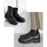 ラウンドトゥ ストレッチ ショートブーツ 晴雨兼用 レイン | SHOE FANTASY | 詳細画像18 