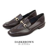 darkbrown | 22AW 秋冬新作 日本製 スクエアトゥ ビット ローファー | SHOE FANTASY