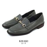 khaki | 22AW 秋冬新作 日本製 スクエアトゥ ビット ローファー | SHOE FANTASY