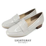 lightgray | 日本製 スクエアトゥ ローファー | SHOE FANTASY