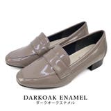darkoakエナメル | 日本製 スクエアトゥ ローファー | SHOE FANTASY
