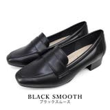 blackスムース | 日本製 スクエアトゥ ローファー | SHOE FANTASY